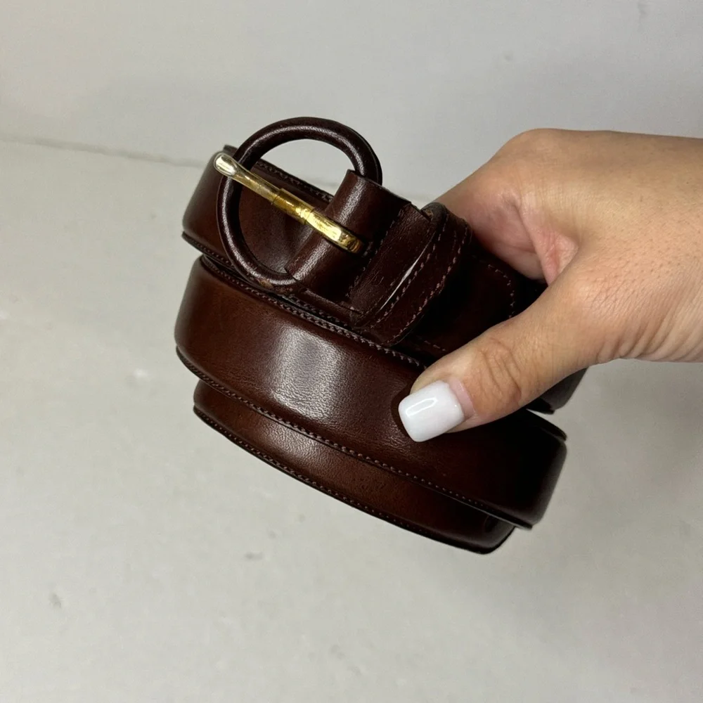 Polo Ralph Lauren Brown Leather Belt Size 36